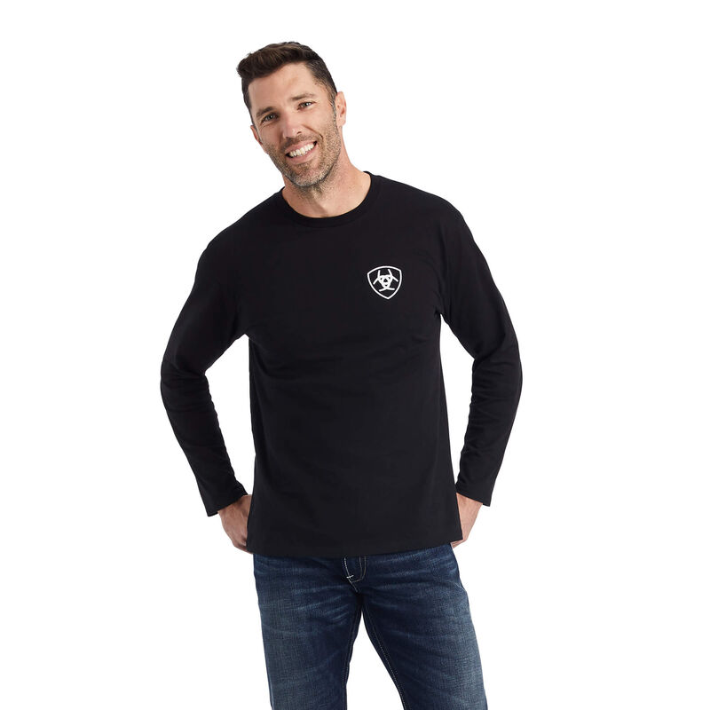 Ariat Men's Type Crest Black Shirt