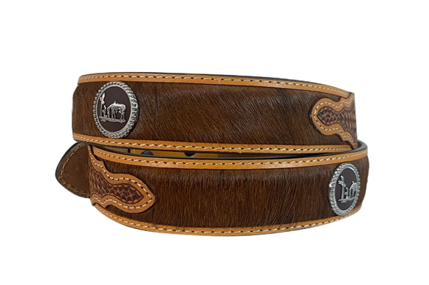 Gem Dandy Men's Brown Cowboy Pride Belt