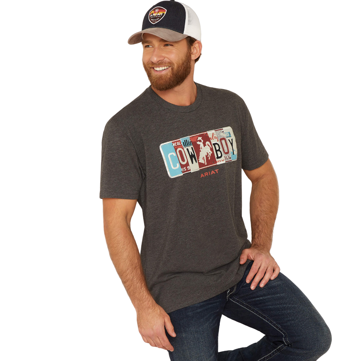 Ariat Men's License Plate Cowboy T-Shirt