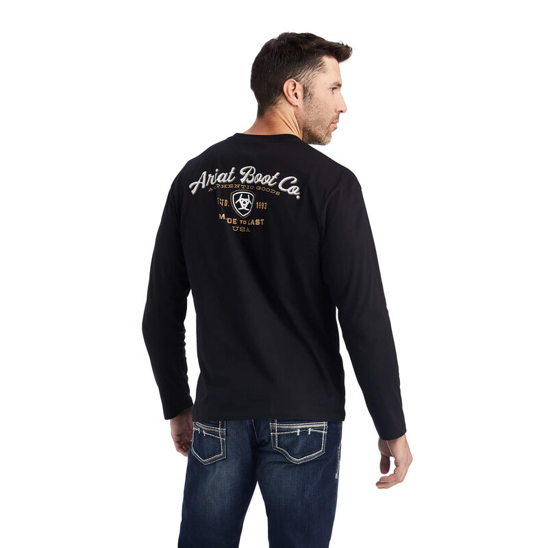 Ariat Men's Type Crest Black Shirt