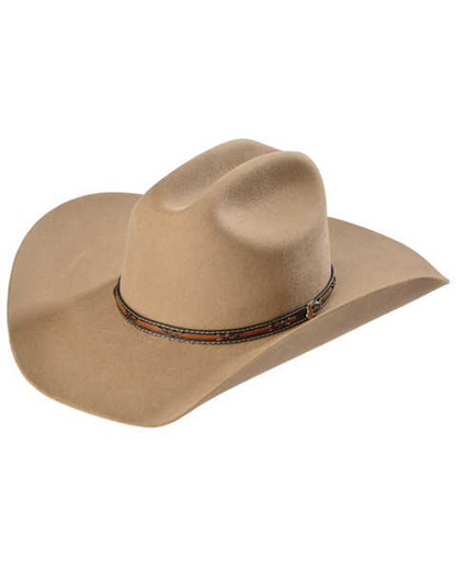 2X Wool Hat with Cattleman Crease & Leather Hatband | Milano