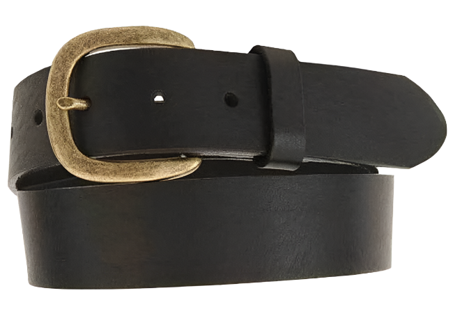 Justin Men's Leather Work Black Belt