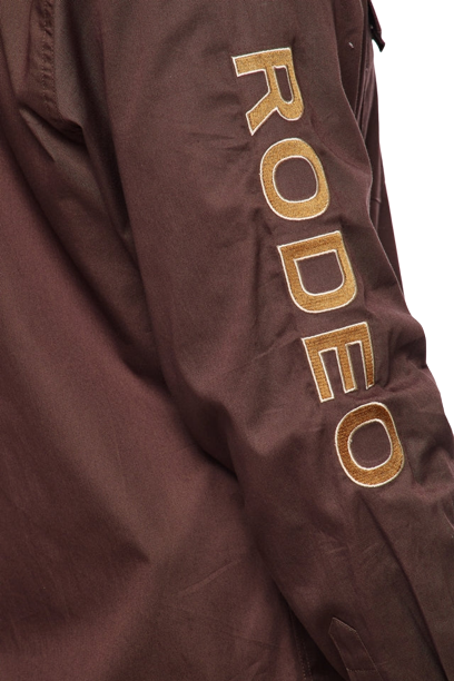 Avalon Men's Solid Rodeo Brown Shirt