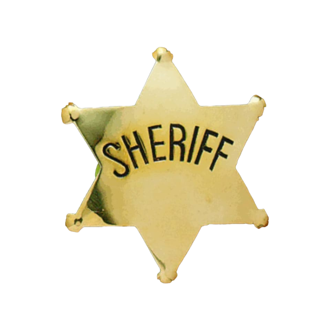 M&F Youth Boy's Gold Sherrif Yellow Badge