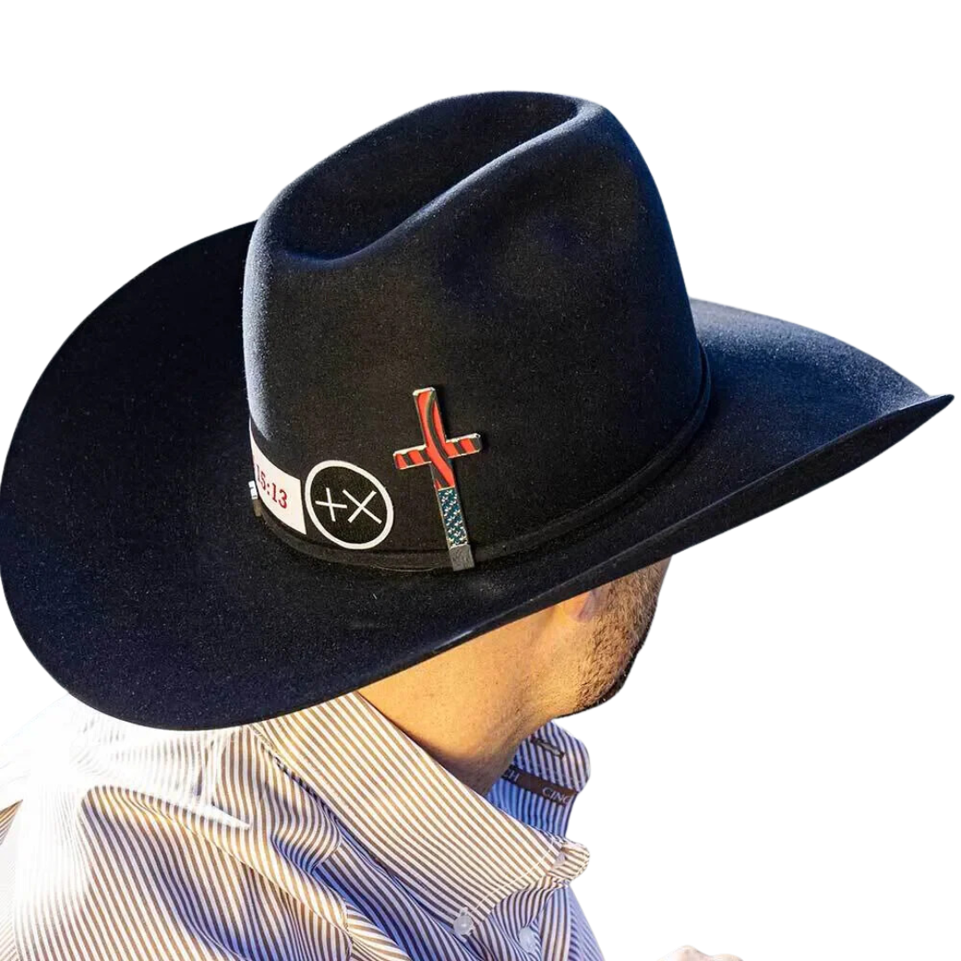 Montana Men's Silversmiths American Made Faith Cross Hat Accessory
