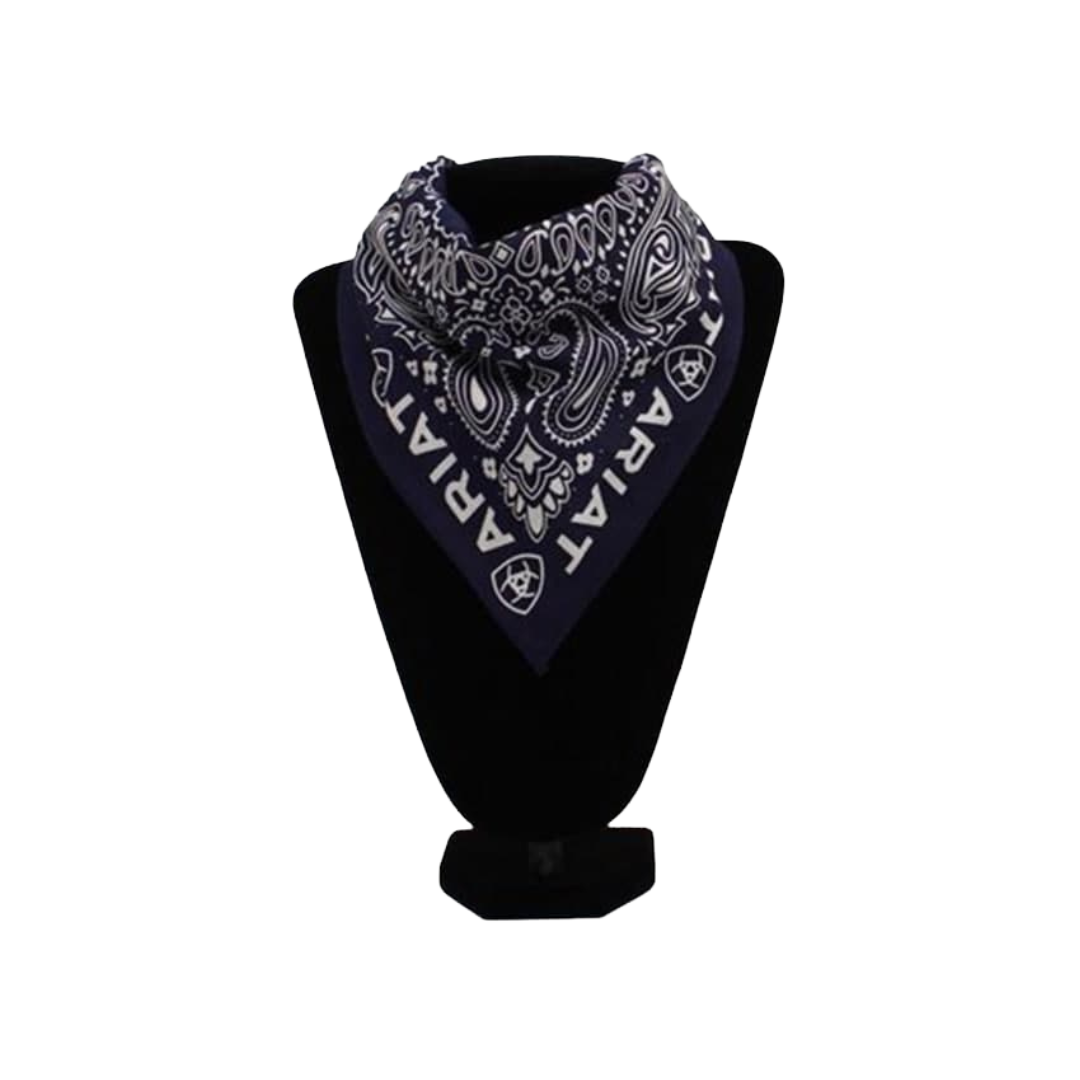 Ariat Men's Print Navy Bandana
