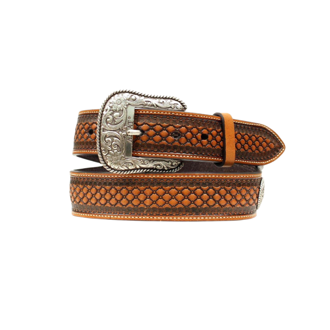 Ariat Men's Chiselled Leather Brown Belt
