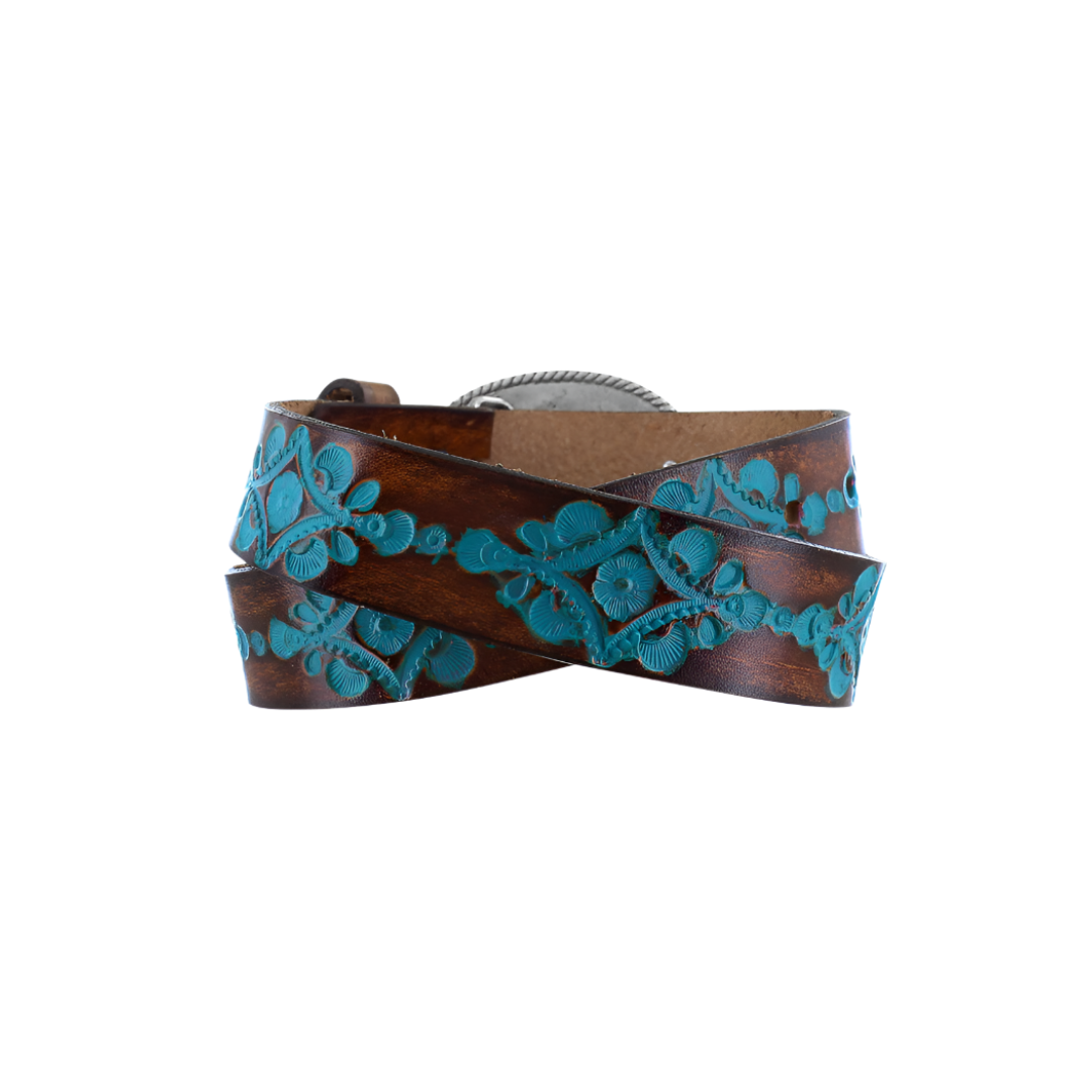 Justin Brand Youth Girl's Hearth Turquoise Belt