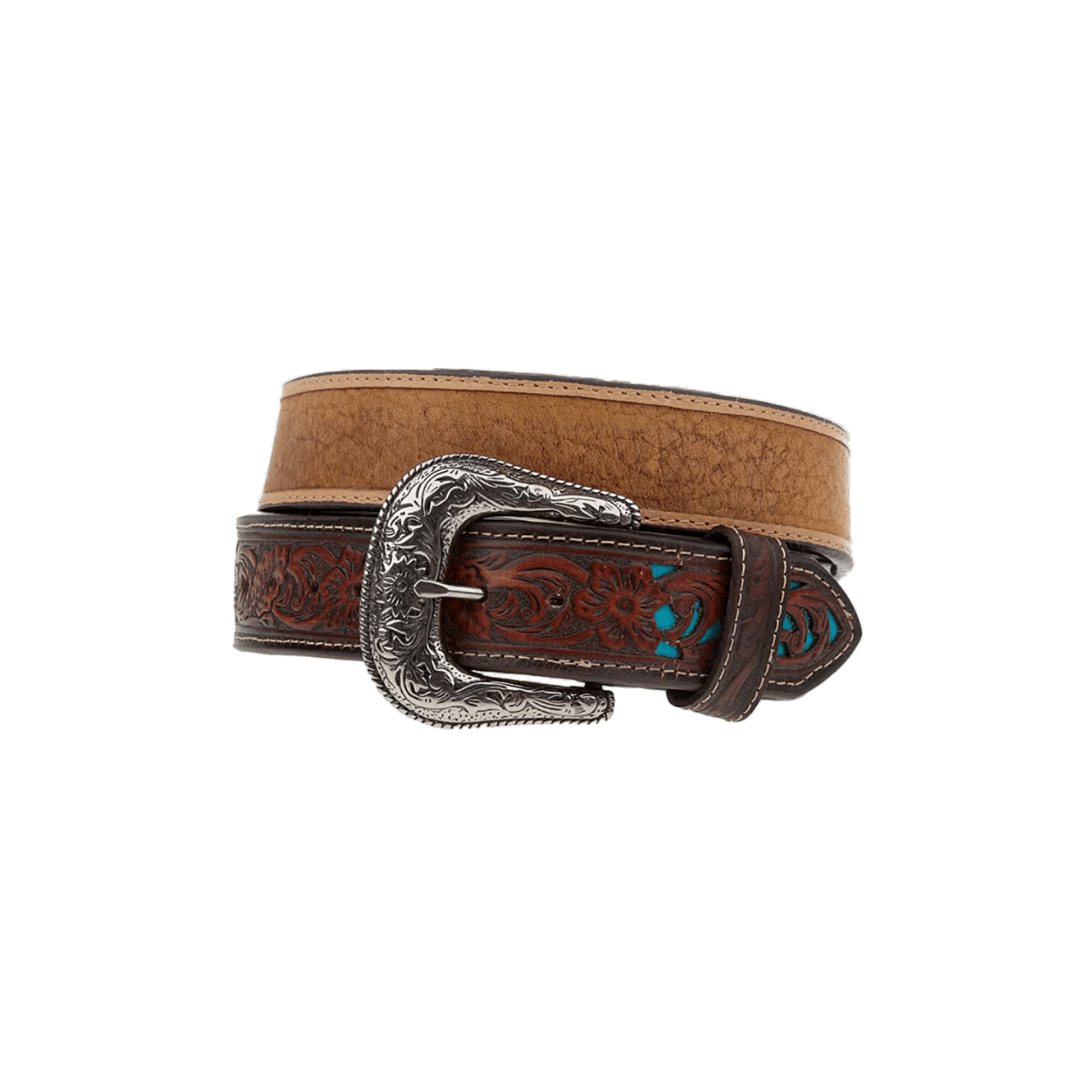 Gem Dandy Men's Roper Inlays Turquoise Belt