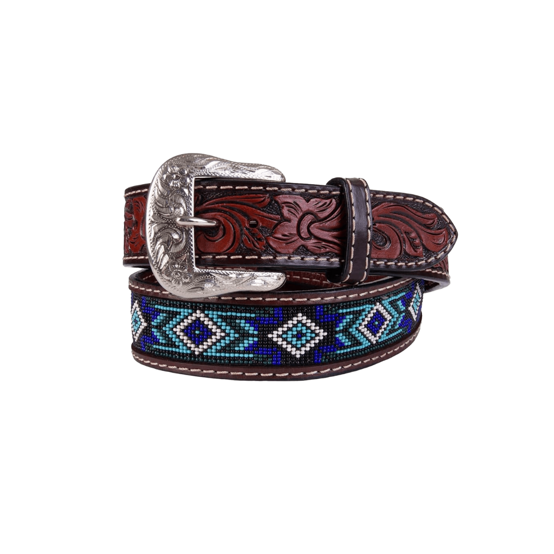 Western Fashion Unisex Beading Brown Belt