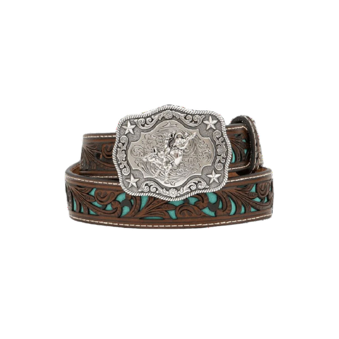 Nocona Youth Boy's Piercing Brown Belt