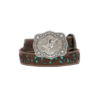 Nocona Youth Boy's Piercing Brown Belt