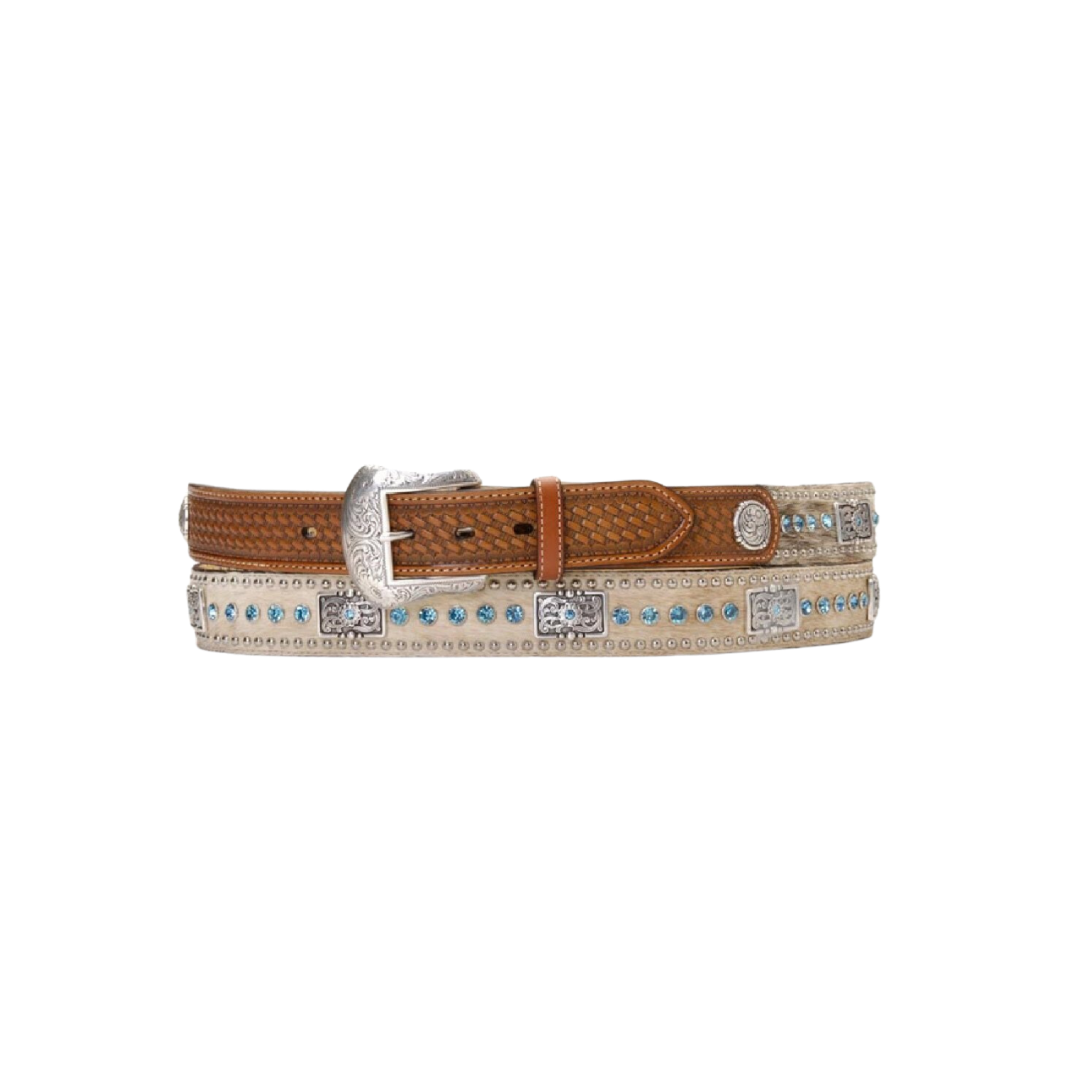Nocona Men's Calf Hair Western Brown Belt