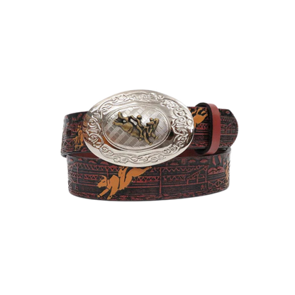 Nocona Youth Boy's Rodeo Printed Brown Belt