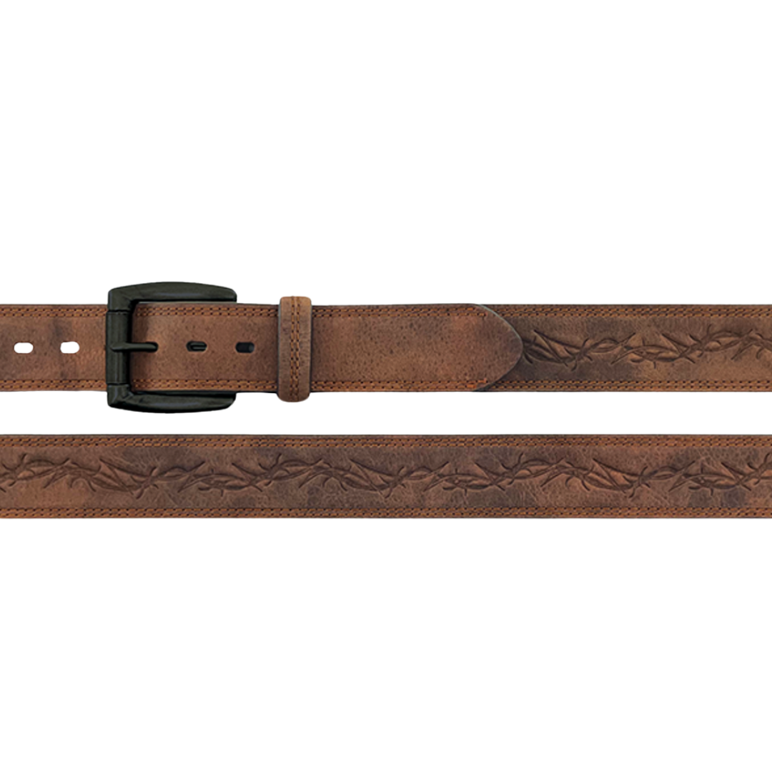 Gem Dandy Men's Barbwire Brown Belt