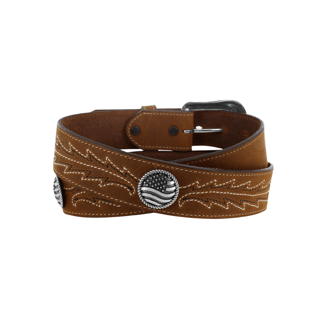 Justin Brand Men's Caddo Leather Brown Belt