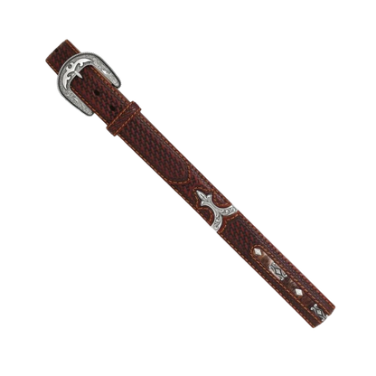 Tony Lama Men's Diamond River Leather Brown Belt