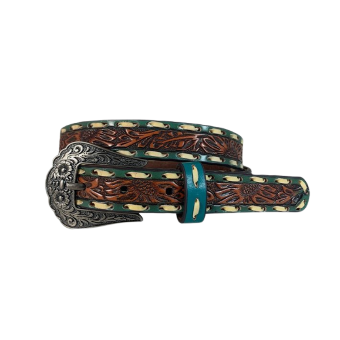 Gem Dandy Brown Women's Sunflower Belt