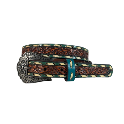 Gem Dandy Brown Women's Sunflower Belt