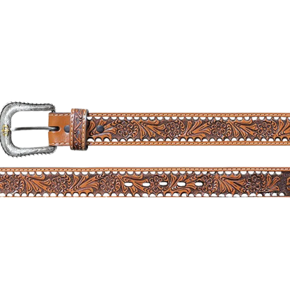 Stetson Unisex Oakley Western Brown Belt