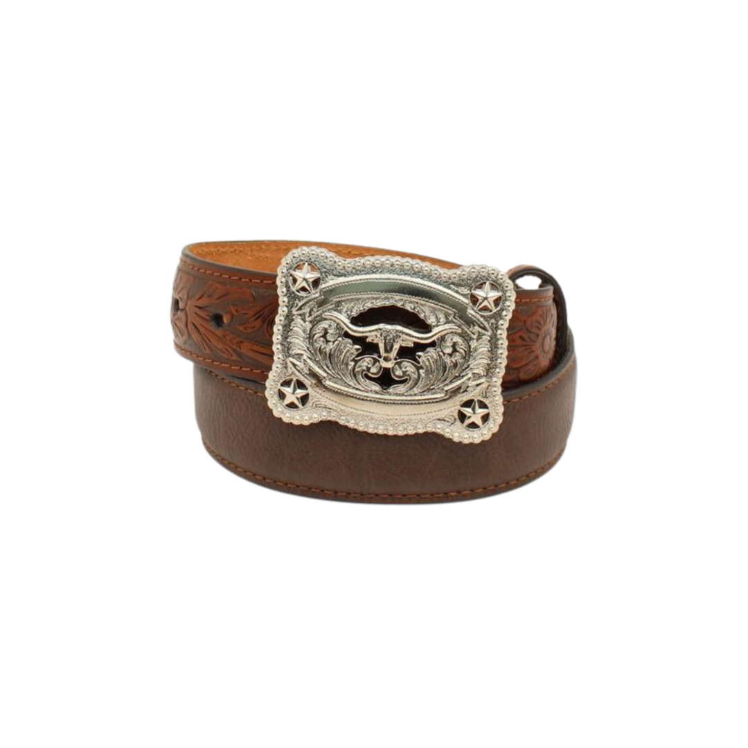 Nocona Youth Boy's Western Longhorn Brown Belt
