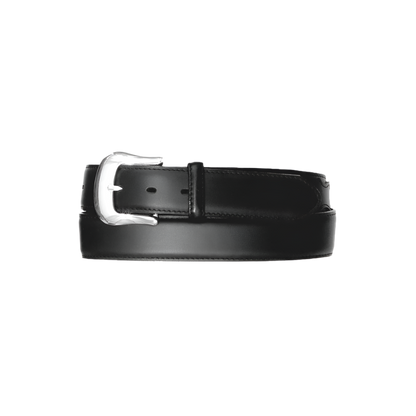 Tony Lama Men's Longhorn Billet Black Belt