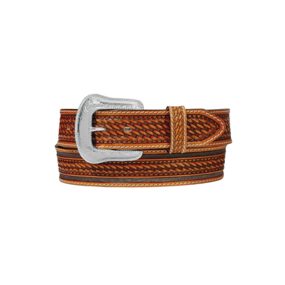 Tony Lama Men's Western Ringo Brown Belt