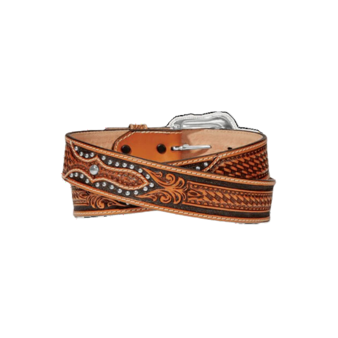Tony Lama Men's Western Ringo Brown Belt