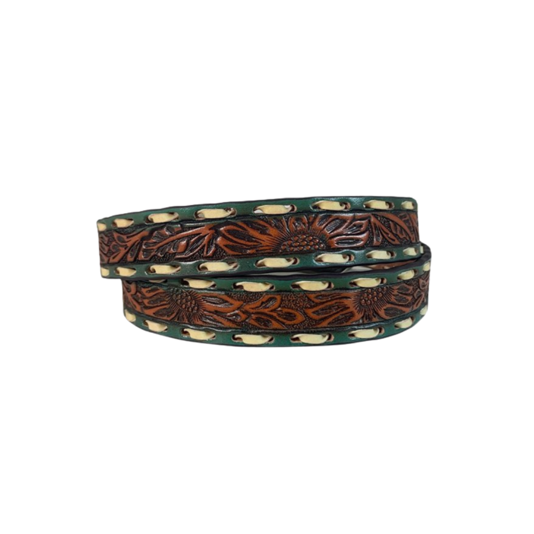 Gem Dandy Brown Women's Sunflower Belt