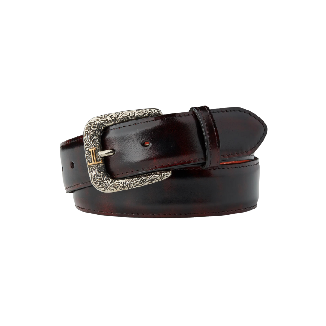 Lucchese Men's Cherry Goat Black Belt