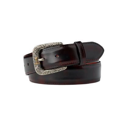 Lucchese Men's Cherry Goat Black Belt