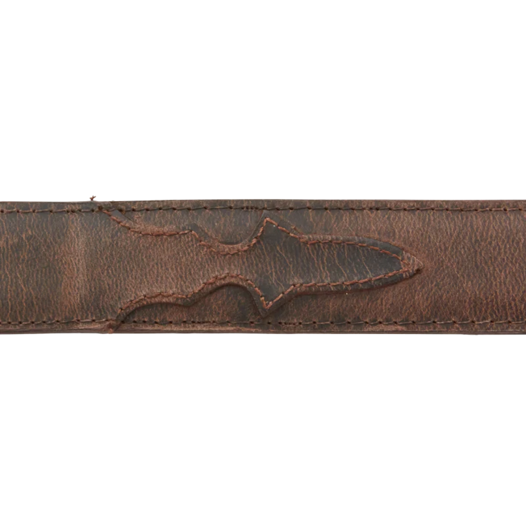 Lucchese Boot Men's Smooth Goat Leather Brown Belt