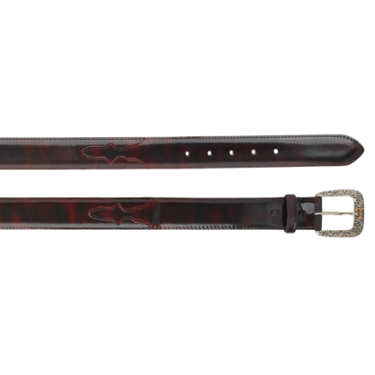 Lucchese Men's Cherry Goat Black Belt