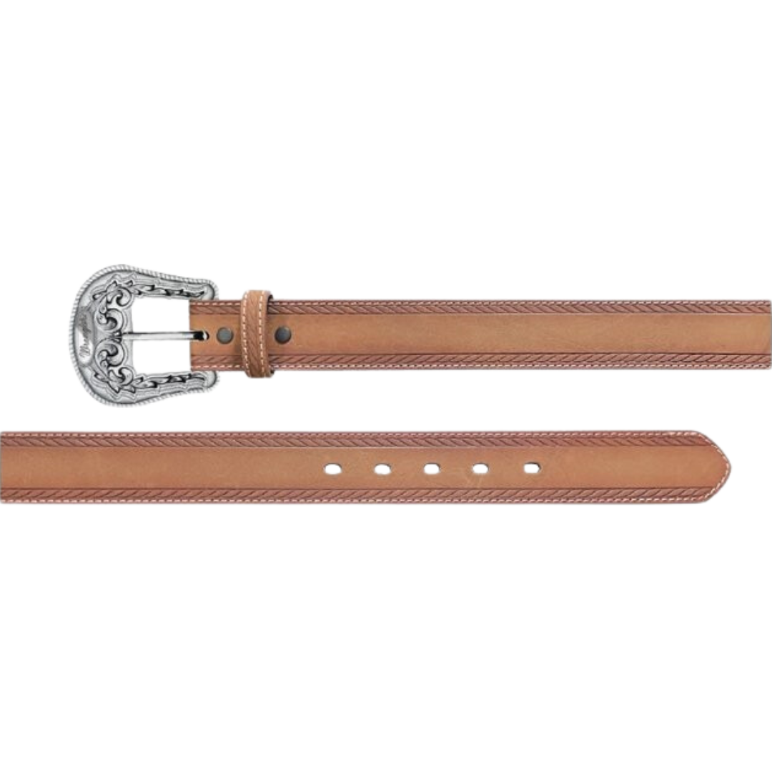 Wrangler Women's Rope Edge Tan Belt