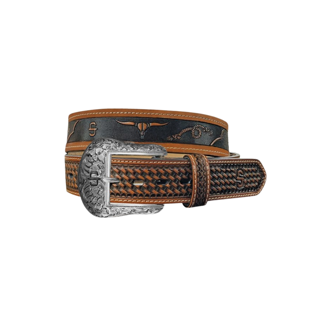 Stetson Men's Caydee Western Cognac Belt