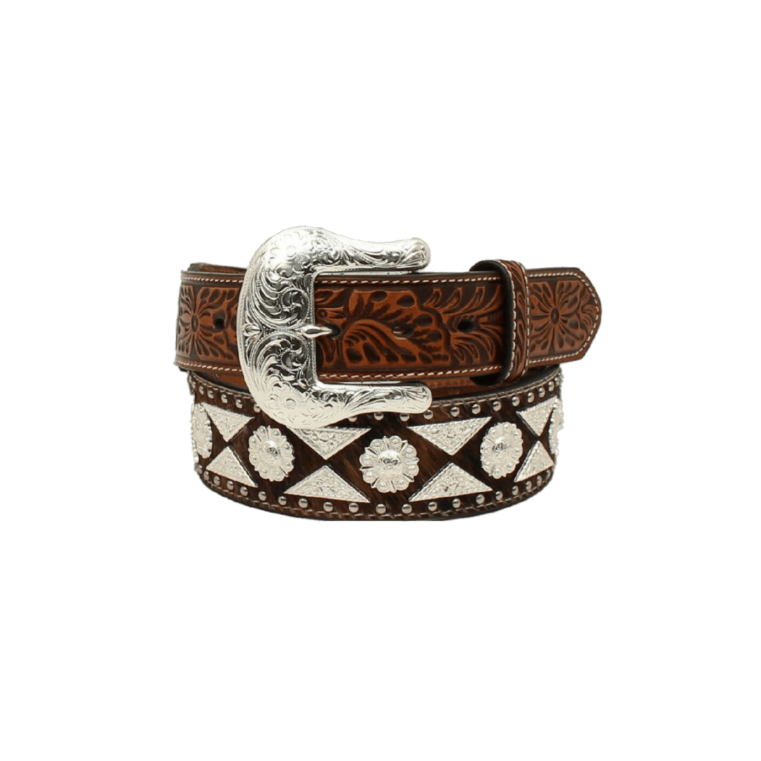 Ariat Men's Calf Hair Covered Leather Brown Belt