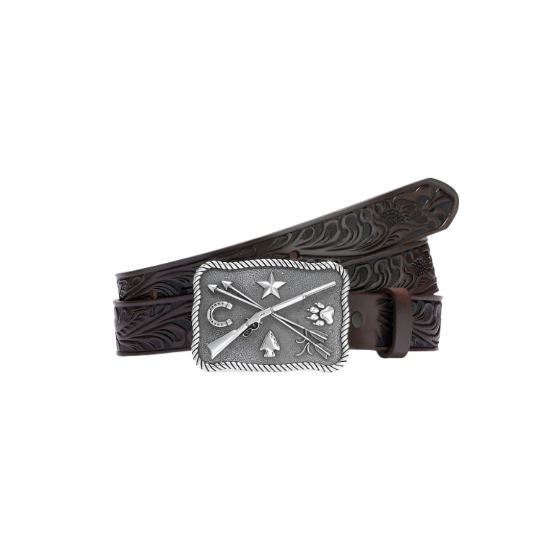 Tony Lama Youth Boy's Cowboys Indians Brown Belt