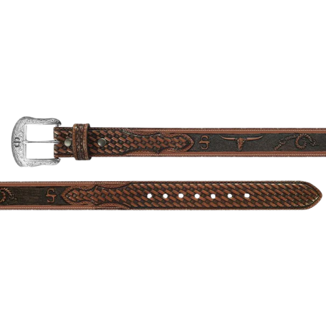 Stetson Men's Caydee Western Cognac Belt
