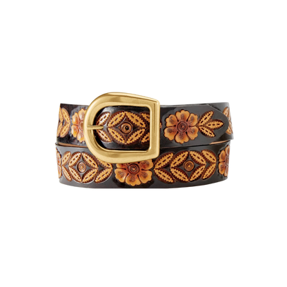 Tony Lama Women's Sienna Rae Brown Belt