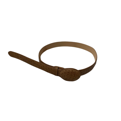 Jaime Cerrillo Men's Ostrich Tan Belt - Big