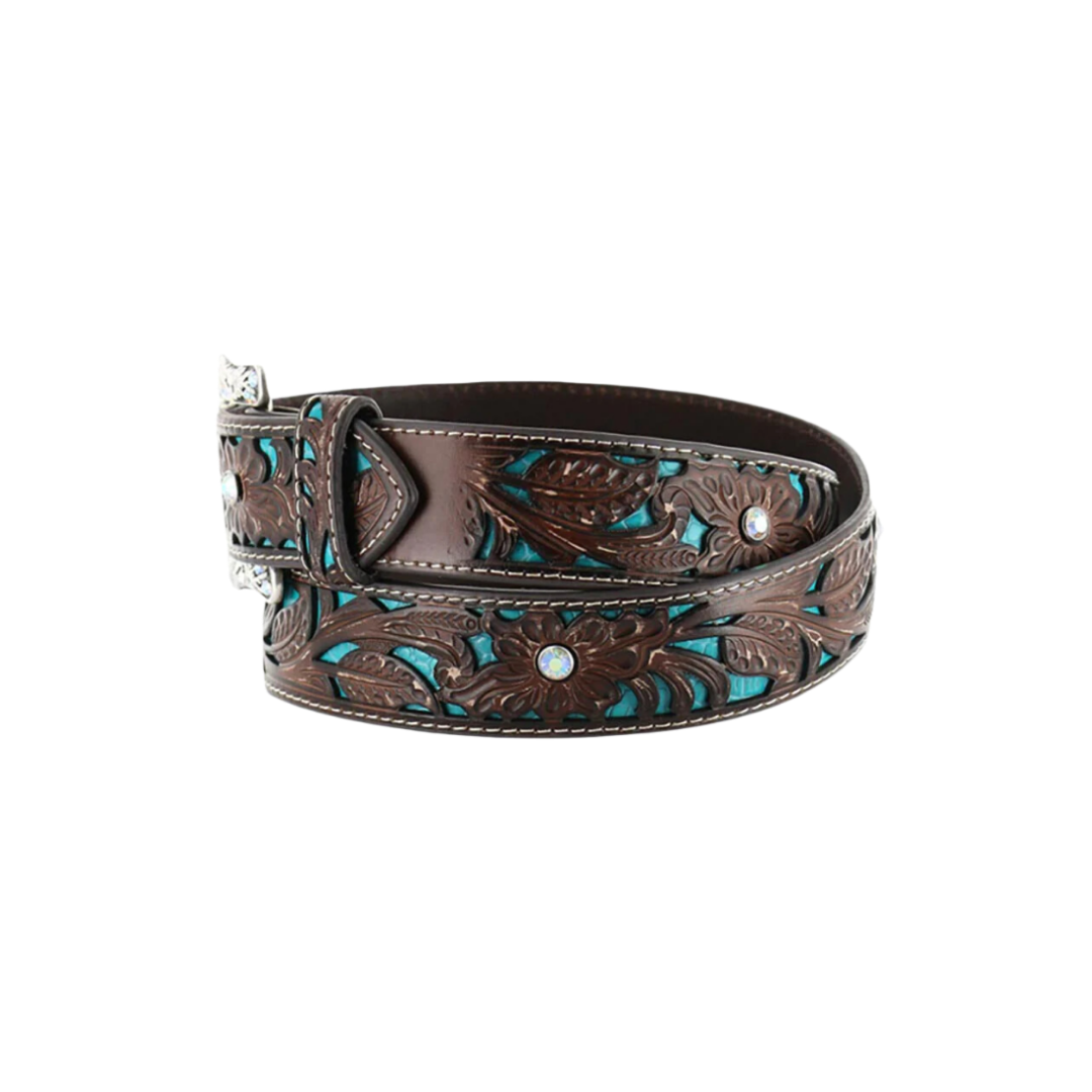 Ariat Women's Tooled Leather Multicolor Belt