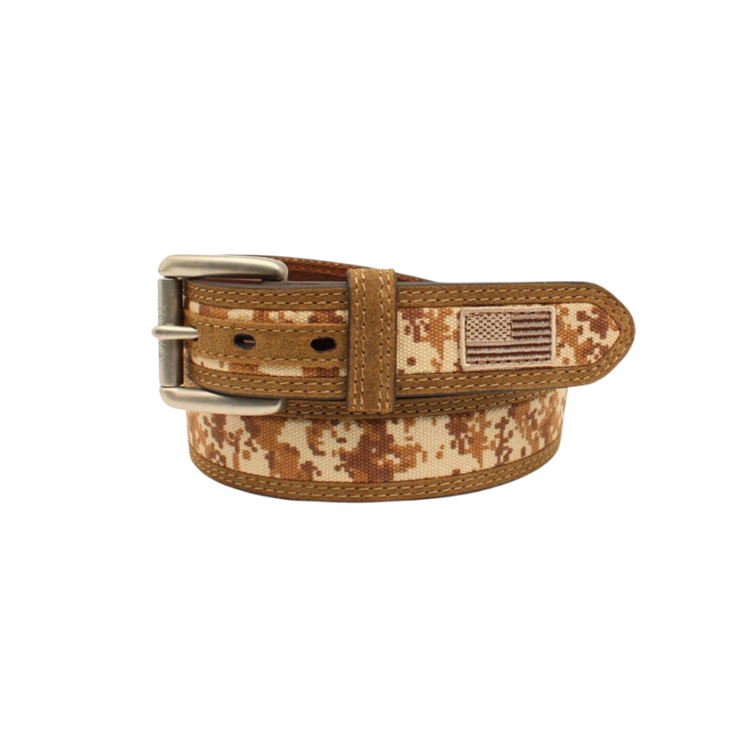 Ariat Men's Desert Digital Camo USA Multicolor Belt