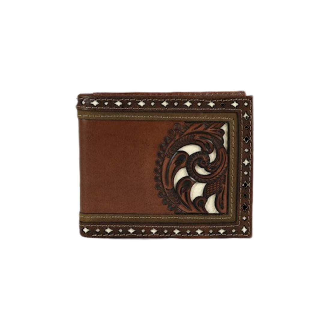 Justin Men's Bifold Leather Brown Wallet
