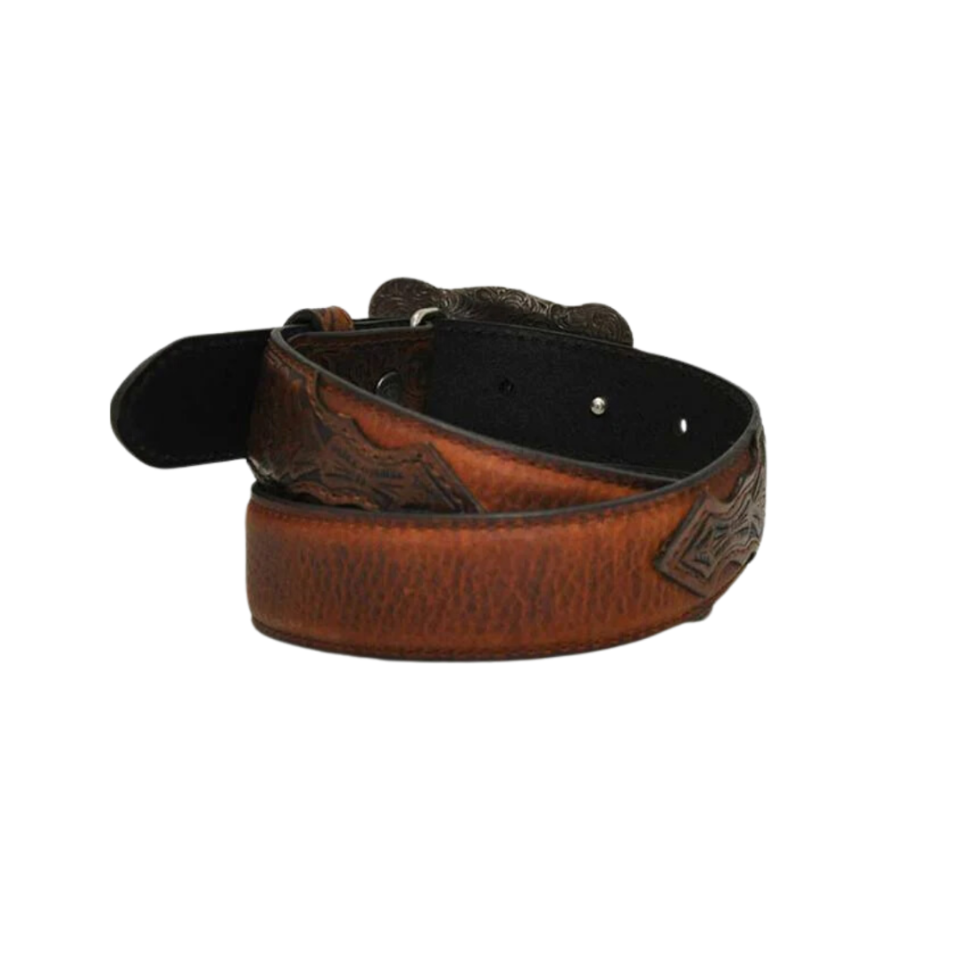 Ariat Youth Boy's Flower Tooled Brown Belt