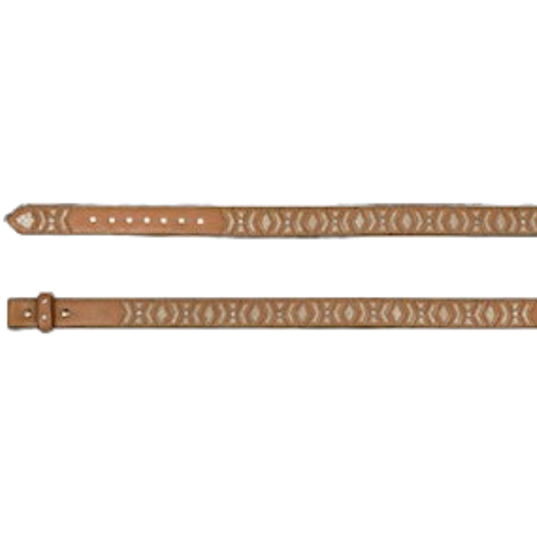 Catchfly Women's Metallic Underlay Brown Belt