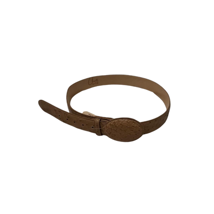 Jaime Cerrillo Men's Ostrich Brown Belt