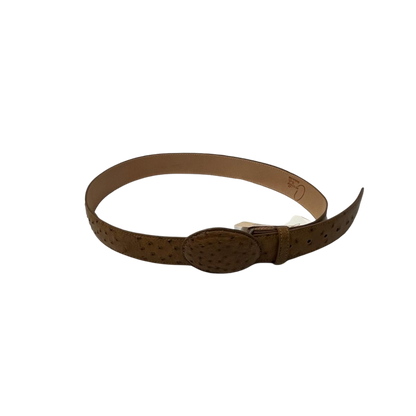 Jaime Cerrillo Men's Ostrich Tan Belt