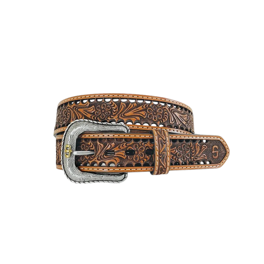 Stetson Unisex Oakley Western Brown Belt