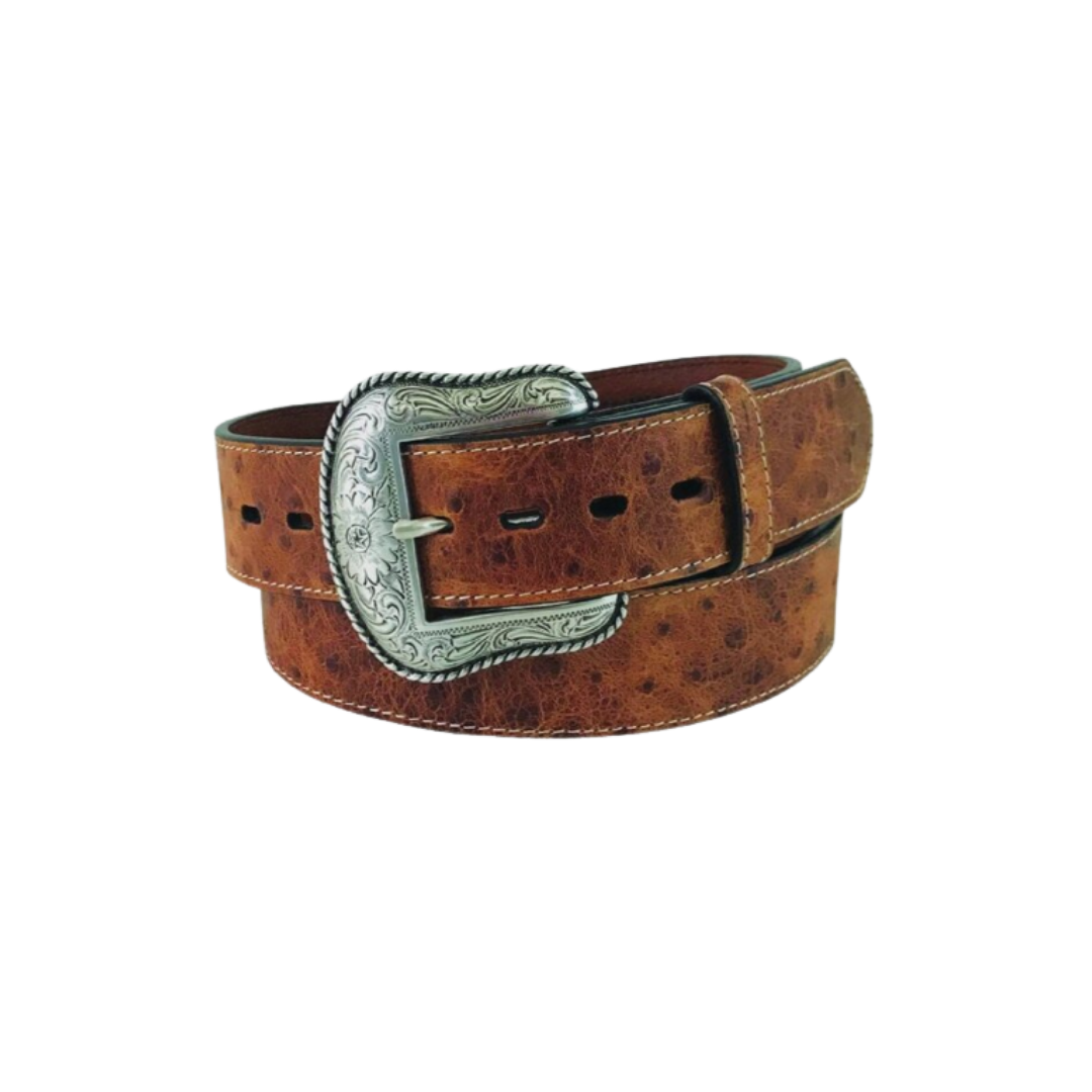 Gem Dandy Men's Open Cross Conchos Brown Belt