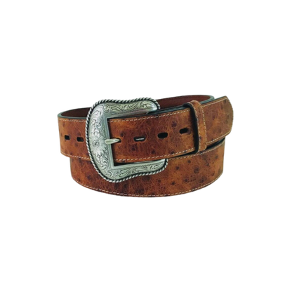 Gem Dandy Men's Open Cross Conchos Brown Belt